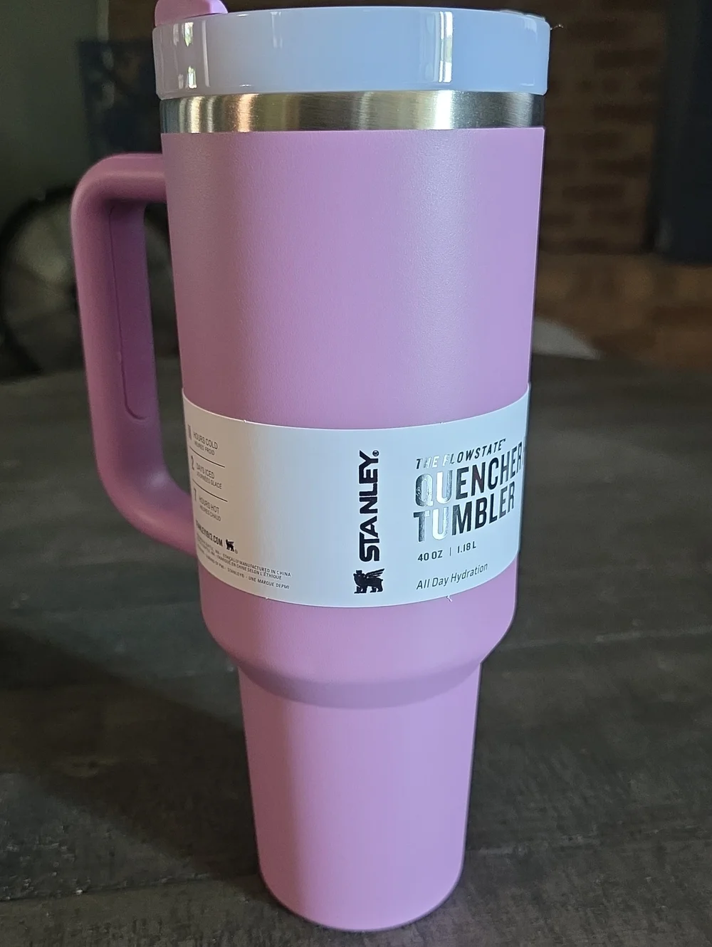 Stanley Pink Handle Quencher Tumbler with Lid
